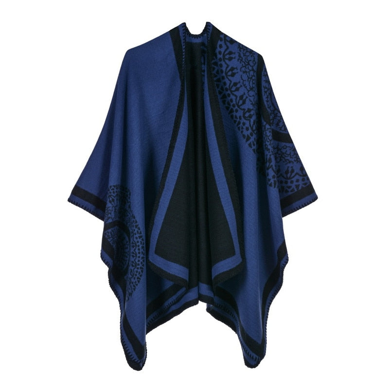 Winter Pashmina Thick Cashmere Cape