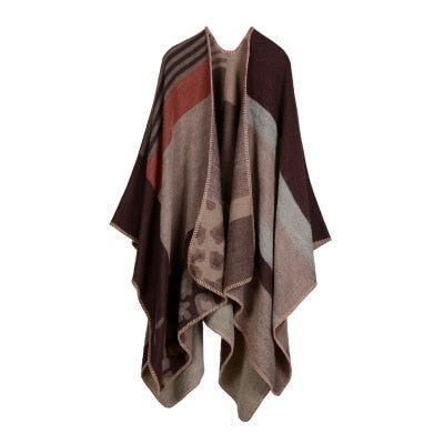 Winter Pashmina Thick Cashmere Cape