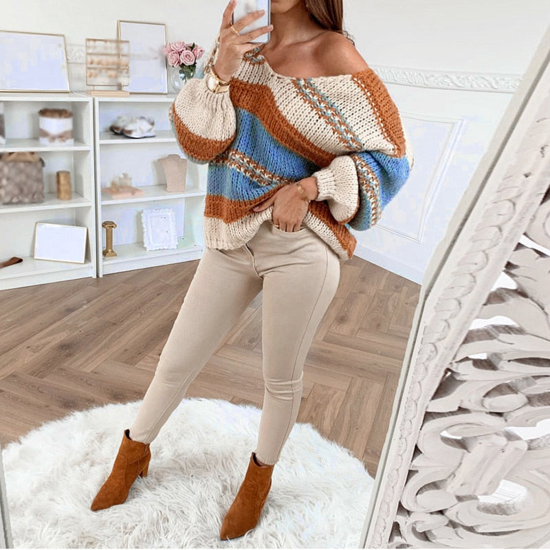 Striped Knitted Sweater