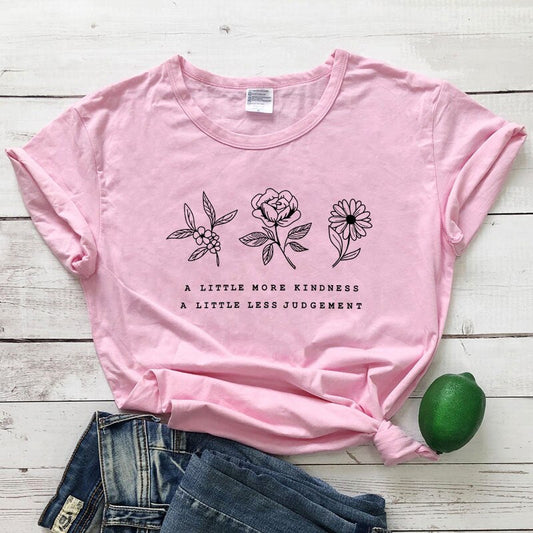 Vintage Flower Botanical Eco Slogan Tshirt
