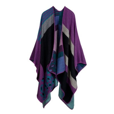 Winter Pashmina Thick Cashmere Cape