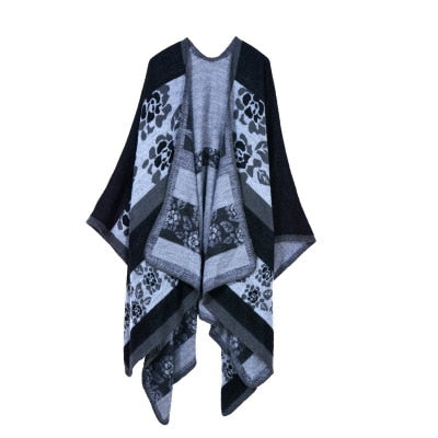 Winter Pashmina Thick Cashmere Cape