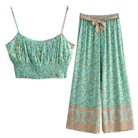Wide Leg Two Pieces Set