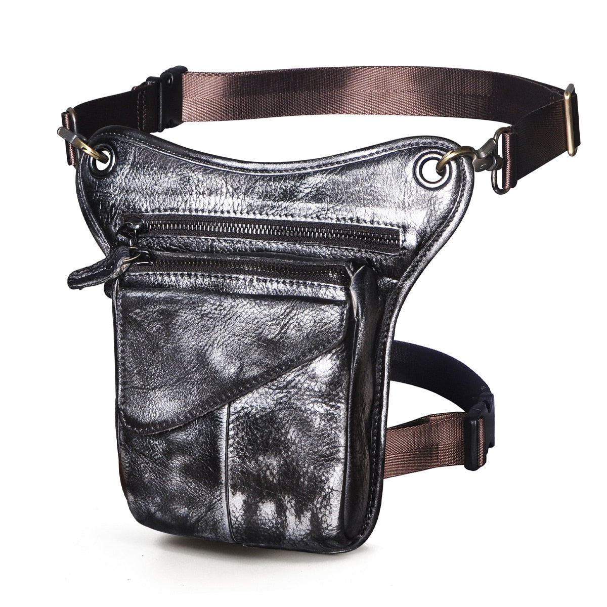 Multifunction Real Leather Shoulder Messenger Bag For Men
