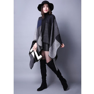 Winter Pashmina Thick Cashmere Cape