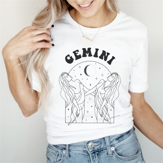 Summer Witch Magic Trend Cartoon Graphic T-Shirt - size Small