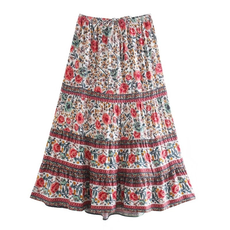 Ruffle Adjustable Swing Skirt