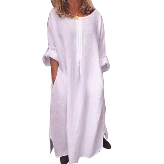 Oversized Maxi Cotton Kaftan Dress