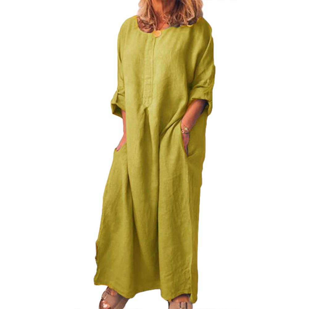 Oversized Maxi Cotton Kaftan Dress