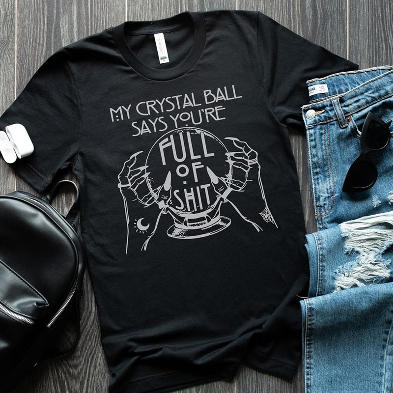 Boho Funny Goth Witch Graphic 90s Hippie Tshirt