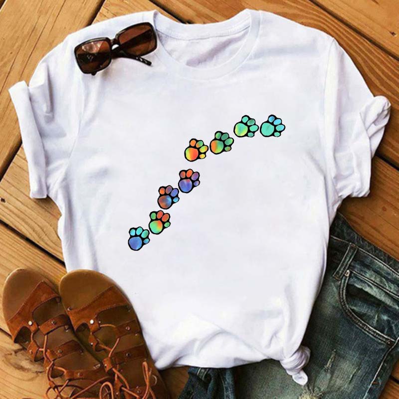 Dogs Paws, Peace & Love T-shirt