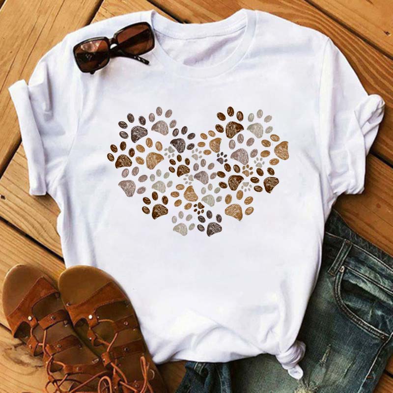Dogs Paws, Peace & Love T-shirt