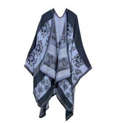 Winter Pashmina Thick Cashmere Cape