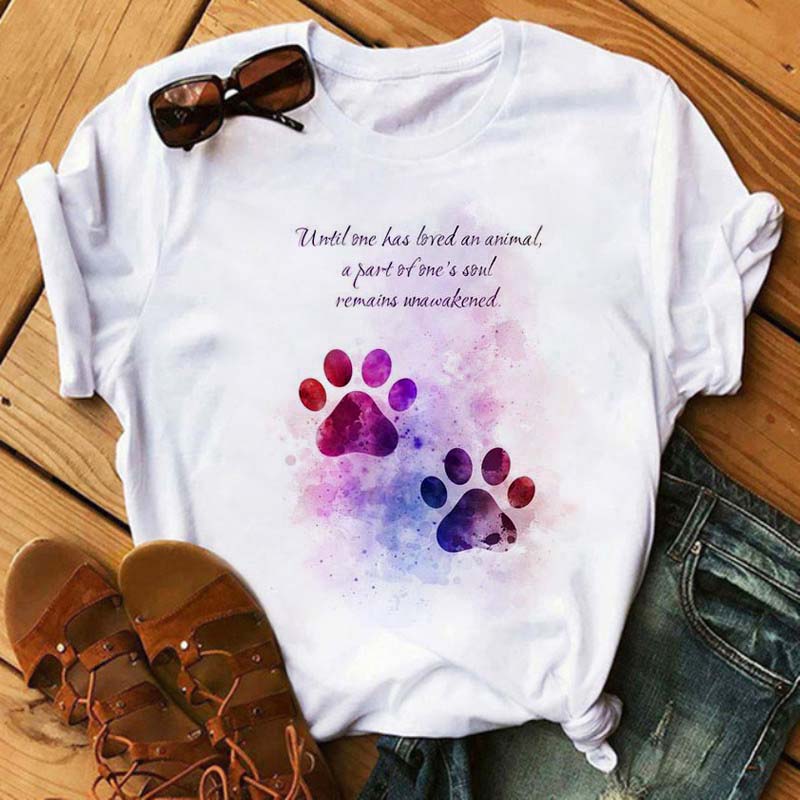 Dogs Paws, Peace & Love T-shirt