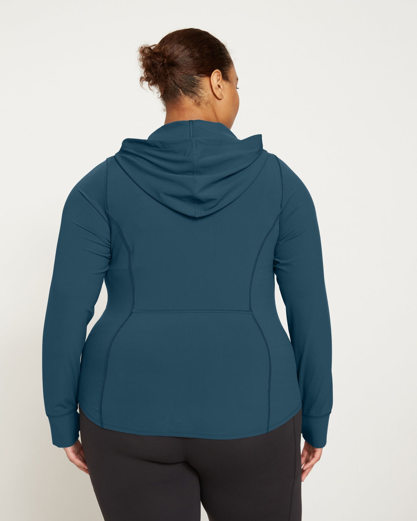 Next-to-Naked Hooded Zip Jacket - Deep Sea