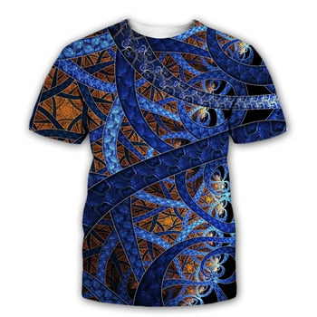 3D Trippy Streetwear Glow in the Dark T shirt - size Asian size S