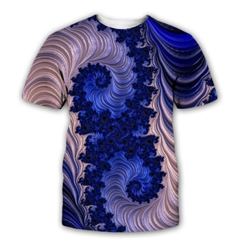 3D Trippy Streetwear Glow in the Dark T shirt - size Asian size S
