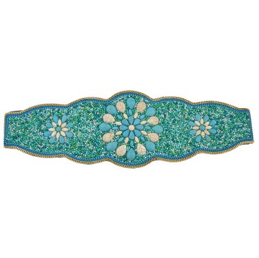 Tribal Boho Colorful Resin Beads Stone Wide Belt