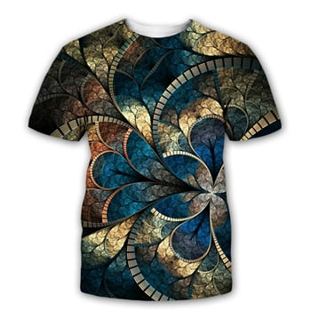 3D Trippy Streetwear Glow in the Dark T shirt - Asian size M