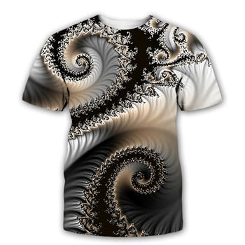 3D Trippy Streetwear Glow in the Dark T shirt - size Asian size S