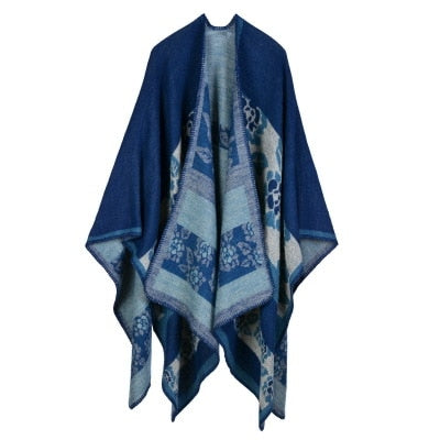 Winter Pashmina Thick Cashmere Cape