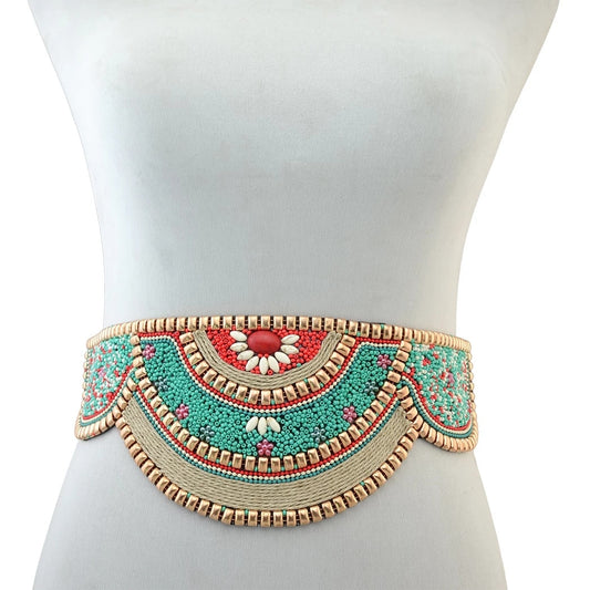 Handmade Flower Resin Beads Waistband