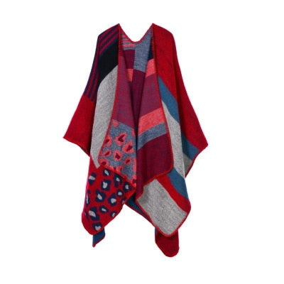 Winter Pashmina Thick Cashmere Cape