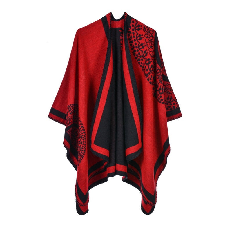Winter Pashmina Thick Cashmere Cape