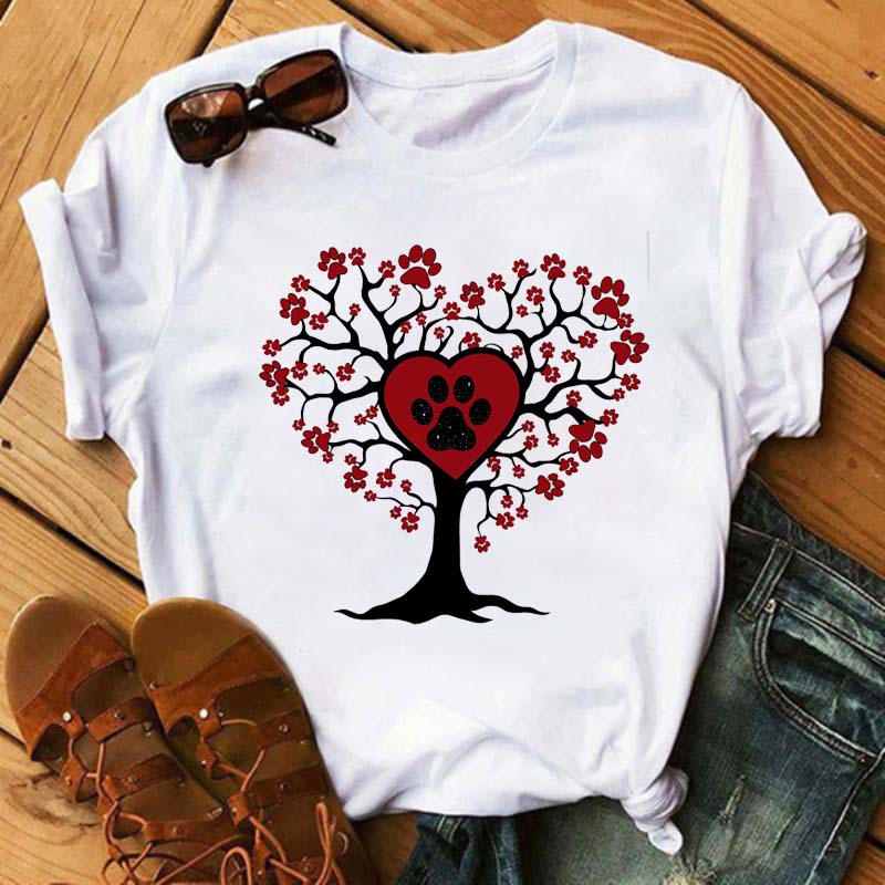Dogs Paws, Peace & Love T-shirt