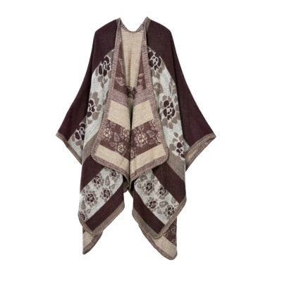 Winter Pashmina Thick Cashmere Cape