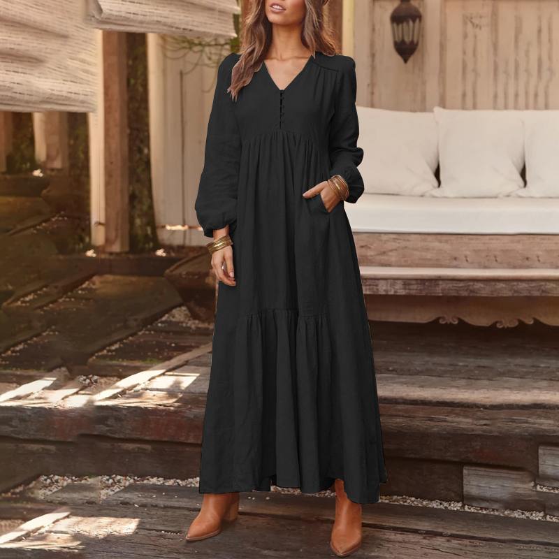 Linen Long Maxi Sundress