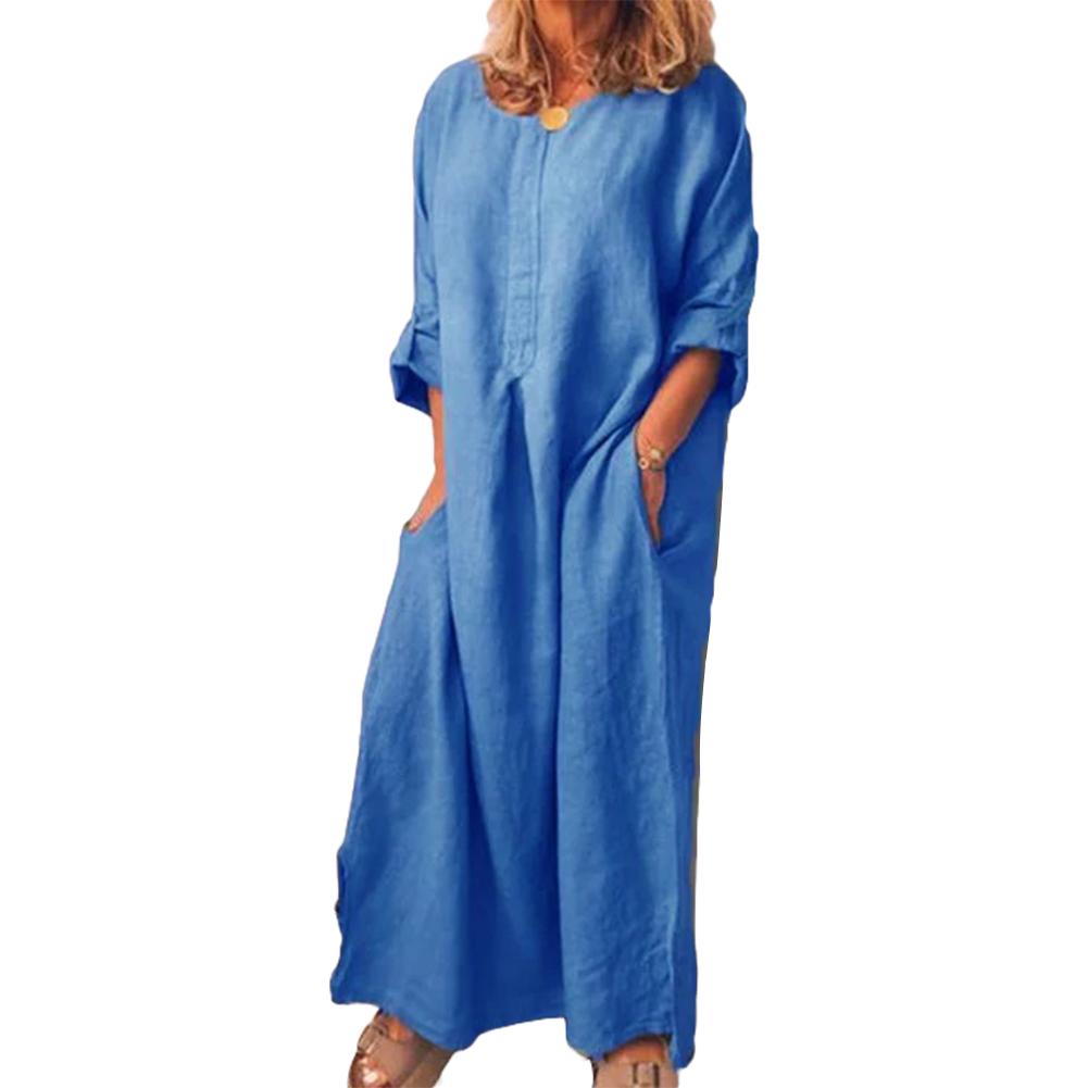 Oversized Maxi Cotton Kaftan Dress