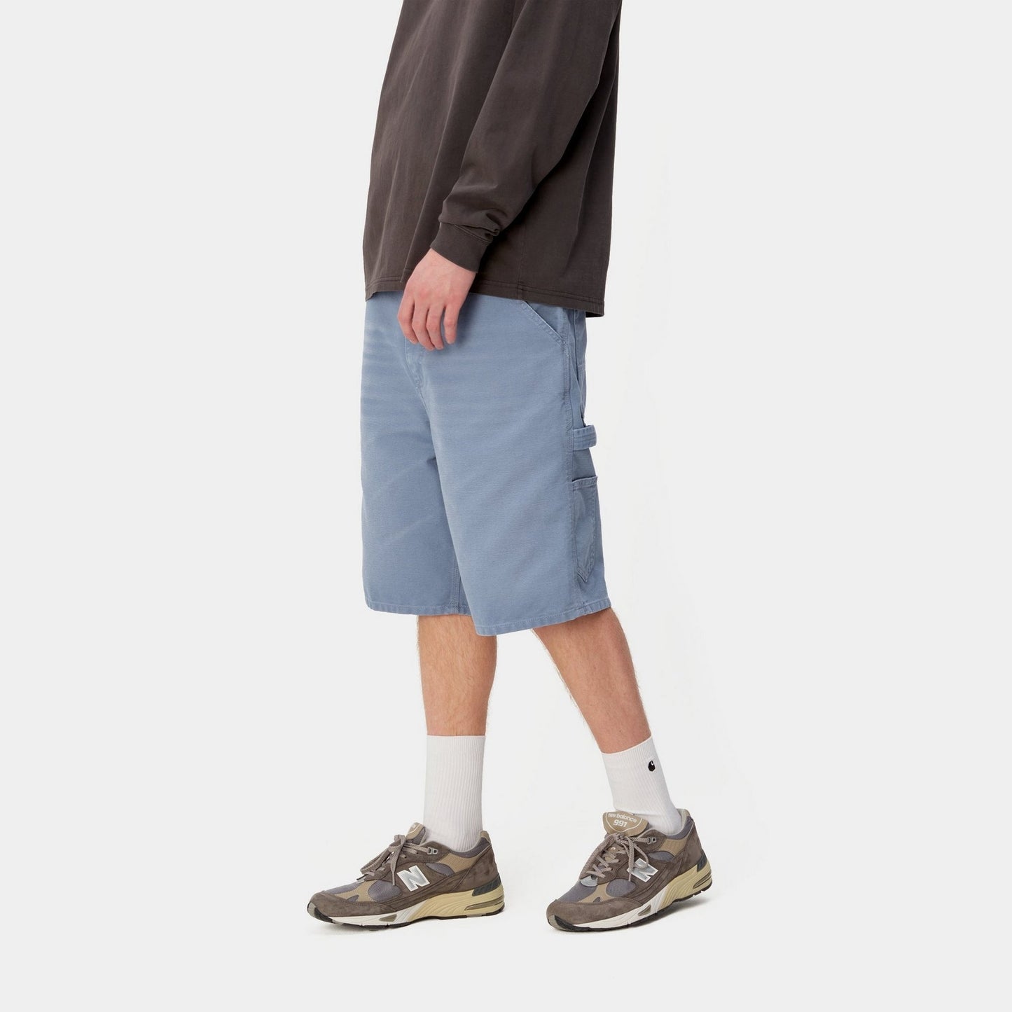 Single Knee Short | Bay Blue (aged canvas)