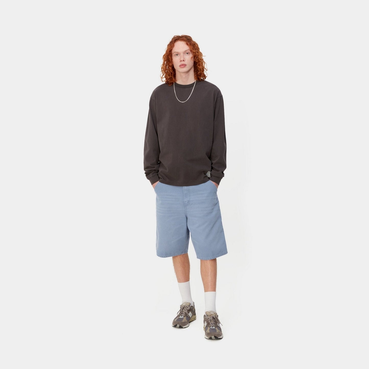 Single Knee Short | Bay Blue (aged canvas)