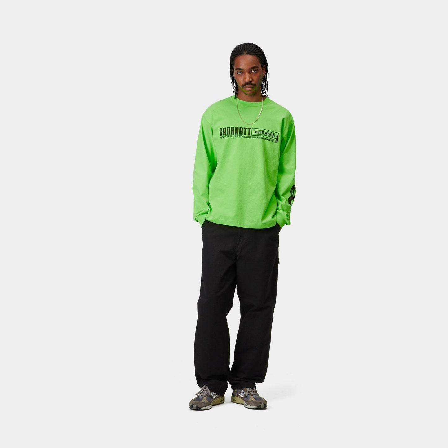 Single Knee Pant - Drill | Black (garment dyed)