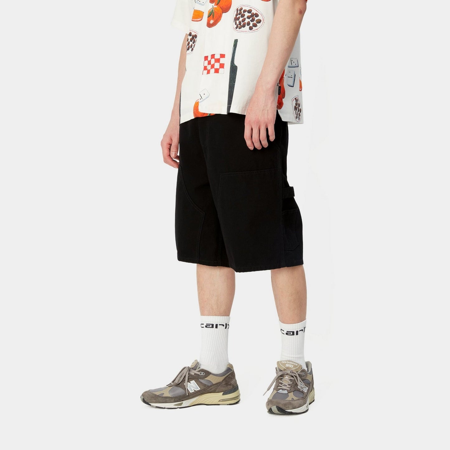 Double Knee Short | Black
