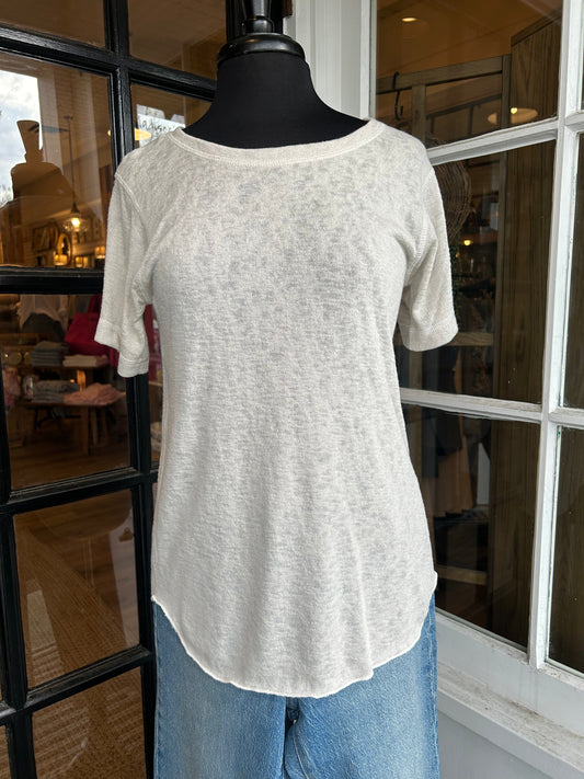 Sarah Short Sleeve Crew Neck Top