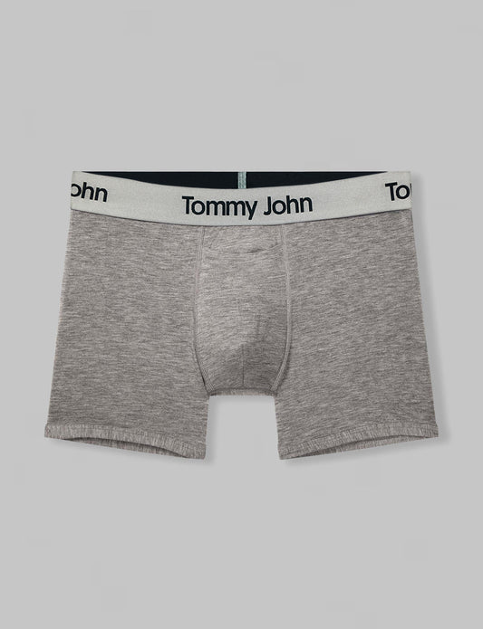 Second Skin 4" Boxer Brief in Heather Grey