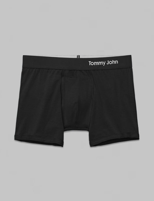 Cool Cotton 4" Boxer Brief in Black