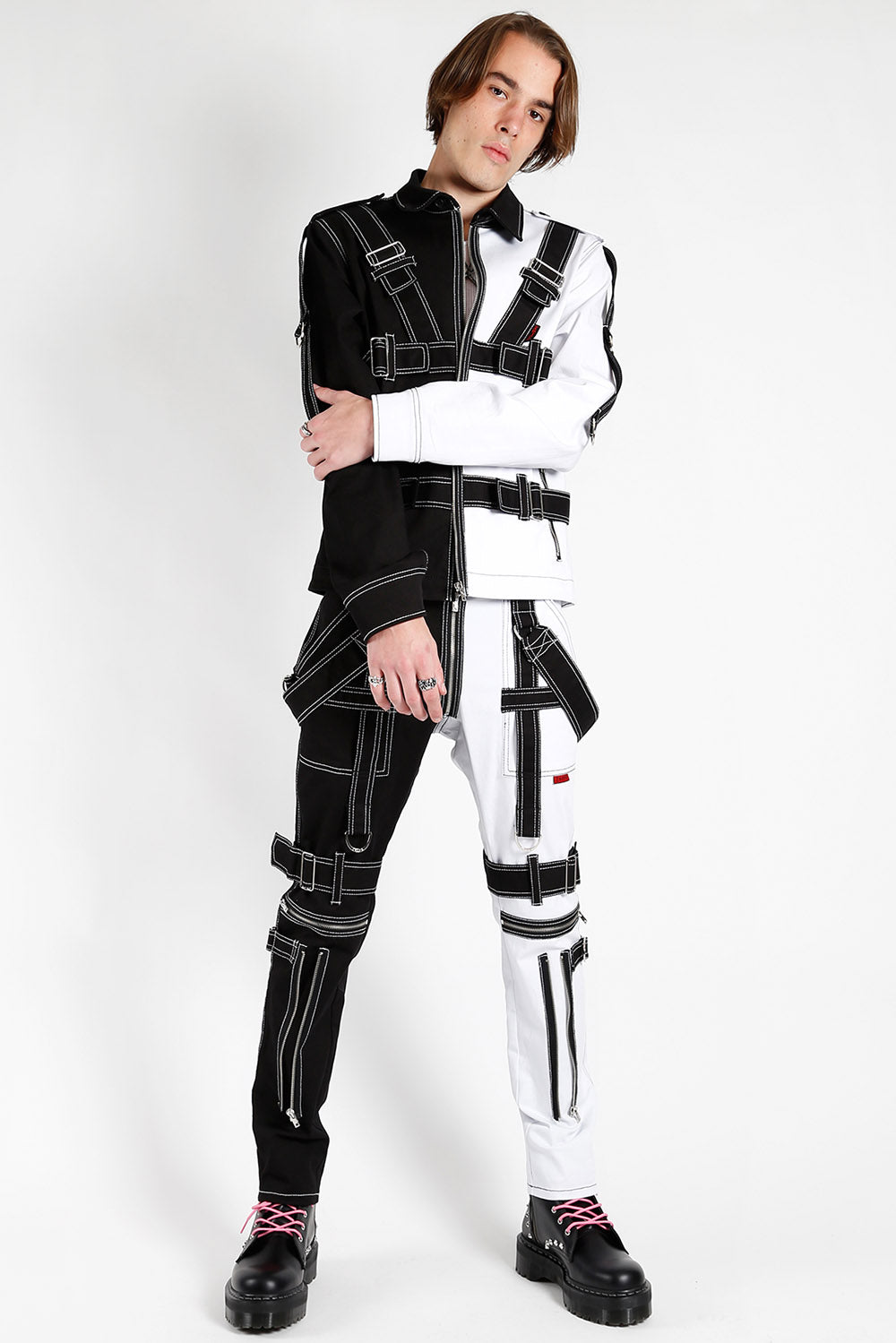 Tripp Split Pilot Jacket [Black/White]