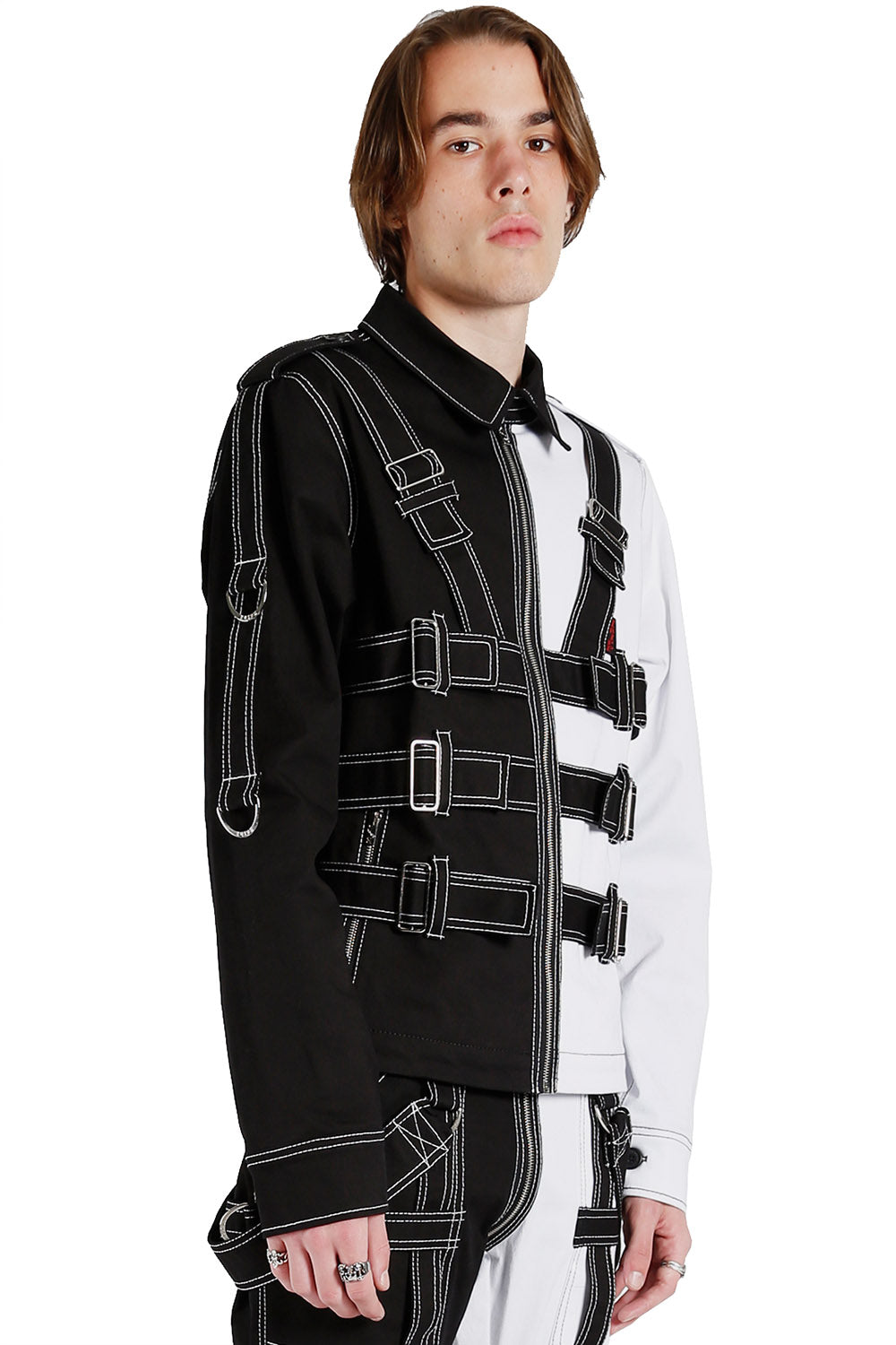 Tripp Split Pilot Jacket [Black/White]