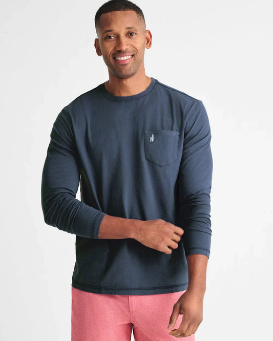 Brennan Long Sleeve T-Shirt in Wake
