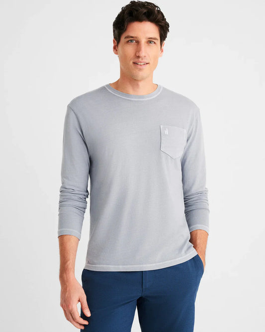 Brennan Long Sleeve T-Shirt in Steel
