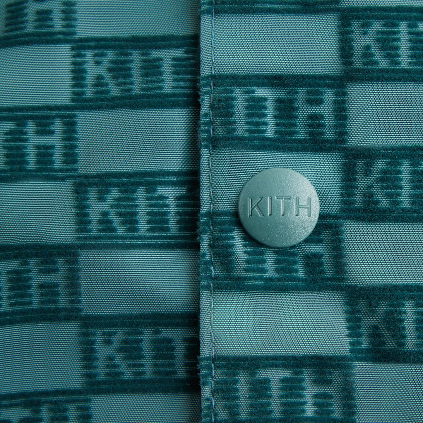 Kith Kids Flocked Monogram Hooded Coaches Jacket - Rhythm