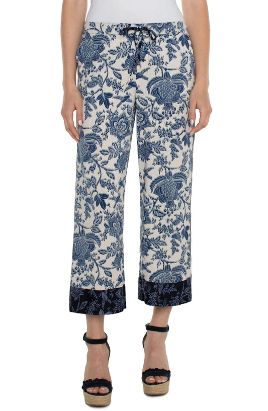 Pull On Wide Leg with Stripe