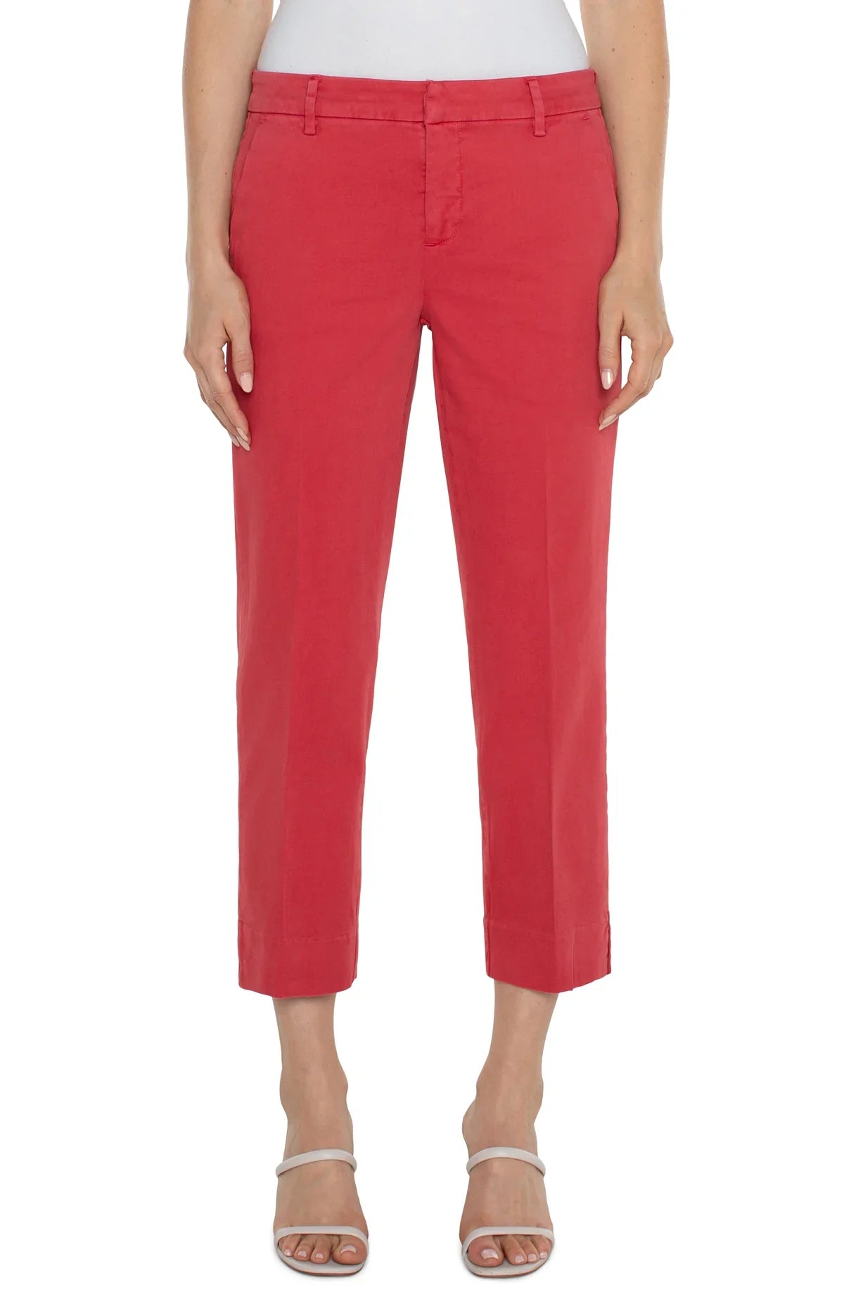 Kelsey Trouser with Slit in Berry