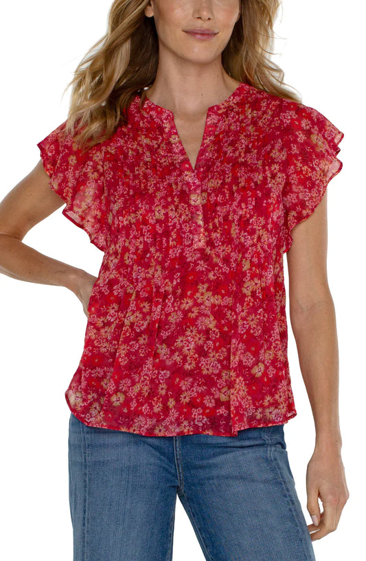 Flutter Sleeve Blouse