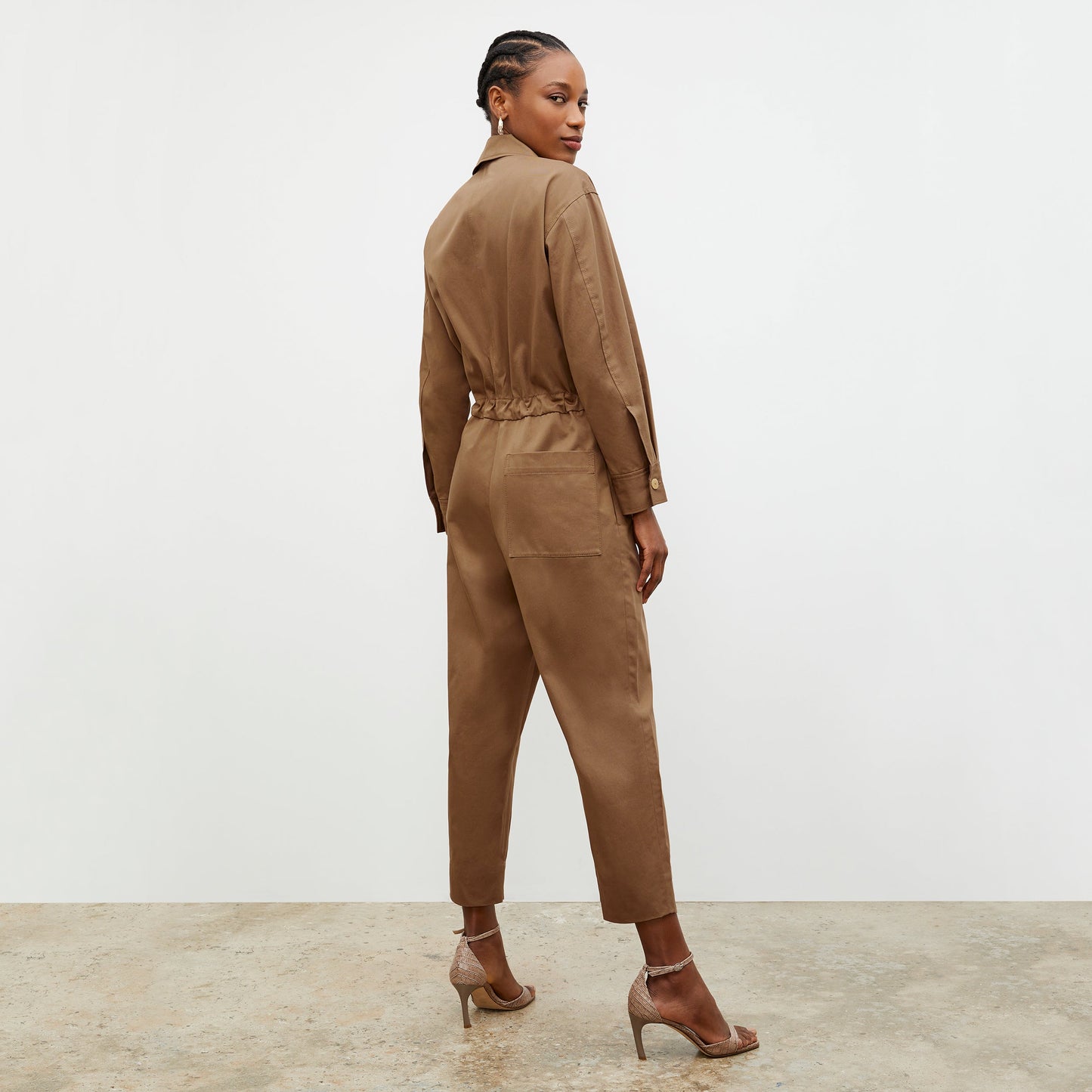 Carr Jumpsuit - Eco Chino :: Sepia