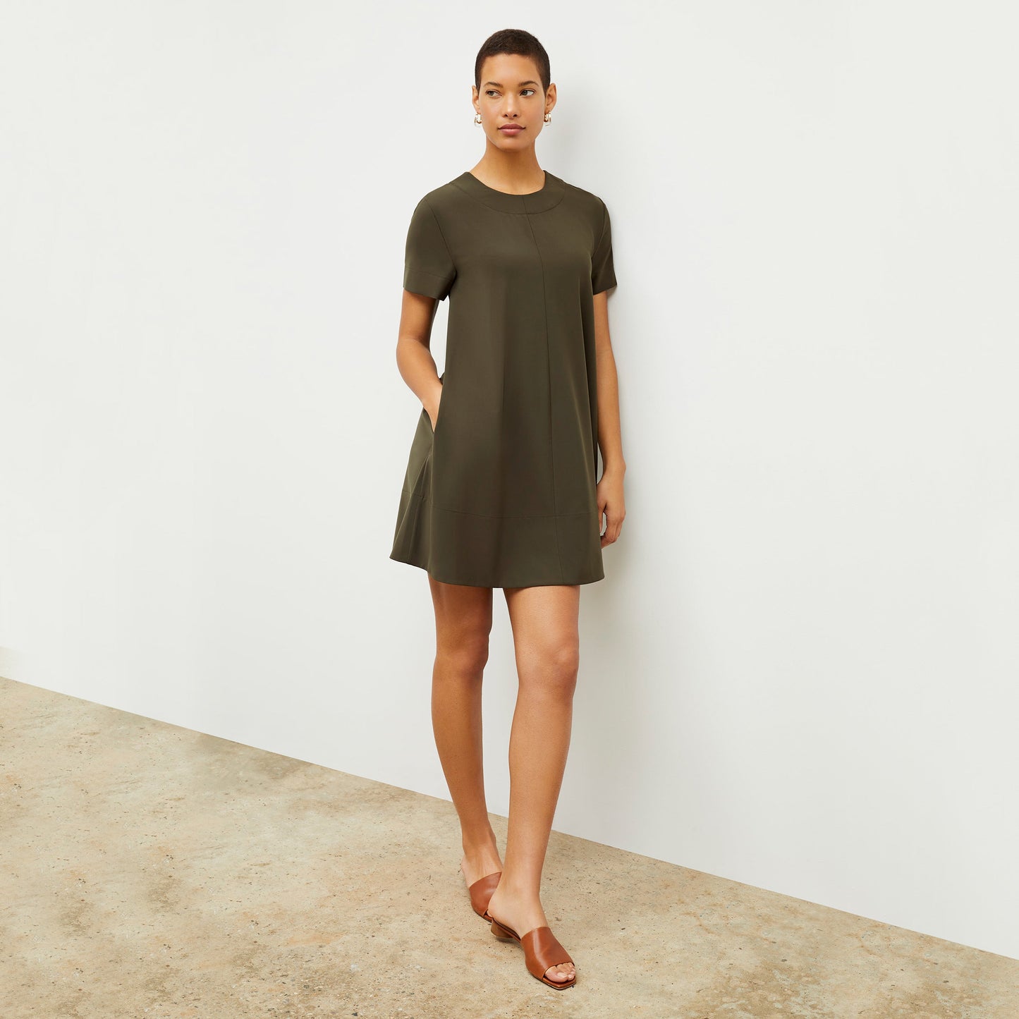 Corrie Dress - OrigamiTech :: Olive