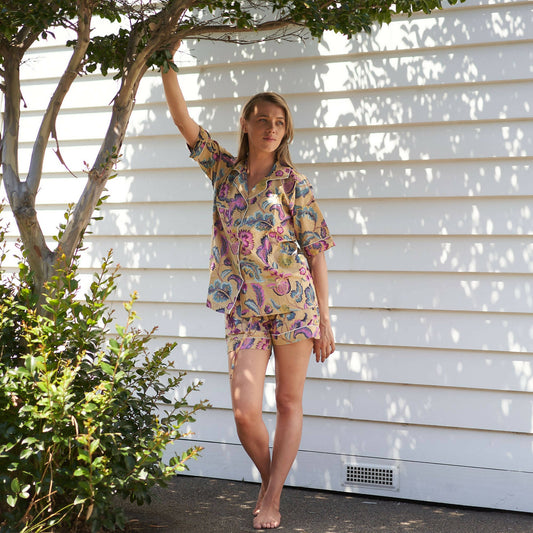 Women's Cotton Pj Shorts, Pajama Set Women, Bridesmaid Pajama, Cotton Sleep Shorts, Sleepwear Mothers Day Valentines Day Gift